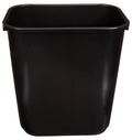 Amazon Basics Trash Can, Rectangular Commercial Office Wastebasket, 7 Gallon (Pack of 2), Black (Previously AmazonCommercial Brand)