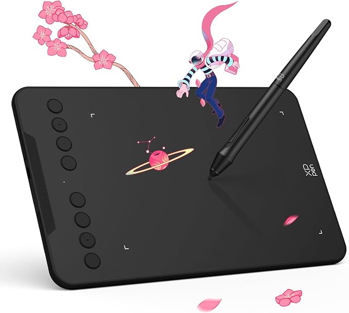 XPPen Updated Deco Mini7 V2 Drawing Tablet-16384 Levels of Pressure by XPPen