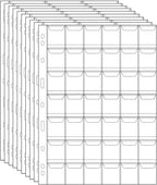 420 Pockets Coin Binder Pages 1.14" Collection Album Holder 10 Pcs | OSOPOLA by OSOPOLA