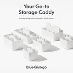 BLUE GINKGO Stackable Organizer Caddy, L-Rectangle, Made in Korea | Portable. - Image 6