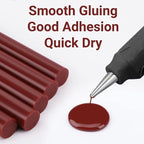 ENPOINT Wine Red Hot Glue Sticks Full Size, Wine Red Adhesive Glue Sticks - Image 5