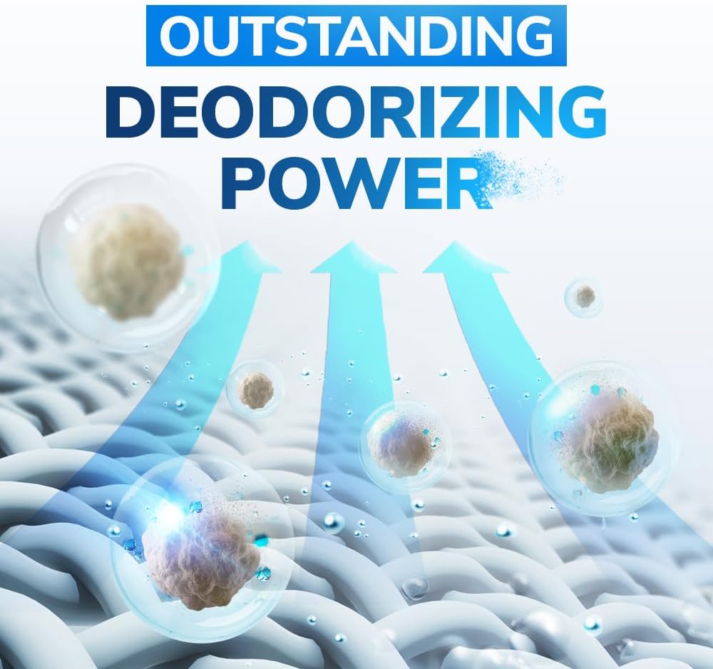 PIGEON Fabric Refresher, White Floral & Peach, Odor Eliminator for Home, Couch Spray Deodorizer, Fabric Refresher Spray for Furniture, Bed, Clothing, Curtains, Mystic Rain – Pack of 3