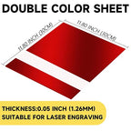 5PCS Laser Engraving Double Color ABS Plastic Sheet, Two-Tone Laserable - Image 2