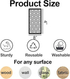 Stencils for Crafts Reusable Texture Stencils Background Stencil Leaf Floral - Image 2