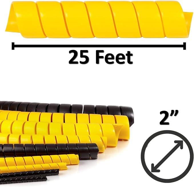 Electriduct 2 Inch Heavy Duty Spiral Wrap HDPE Flexible Plastic Cable Sleeve - Image 3