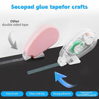 4 Pack Double Sided Tape Roller, Scrapbook Supplies, Glue Tape Roller - Image 5