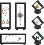 6 Pcs 3D Floating Display Case, Challenge Coins Display Holder Frame by DIBALIYI