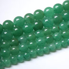 38pcs 10mm Natural Green Aventurine Beads Semi Precious Round Smooth Gemstones - Image 2
