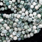 Zenkeeper About 180 Pcs Moss Agate Beads by Zenkeeper