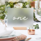 Product image UNIQOOO 10 Pack Frosted Blank Acrylic Sign Wedding Table Numbers - Image 9