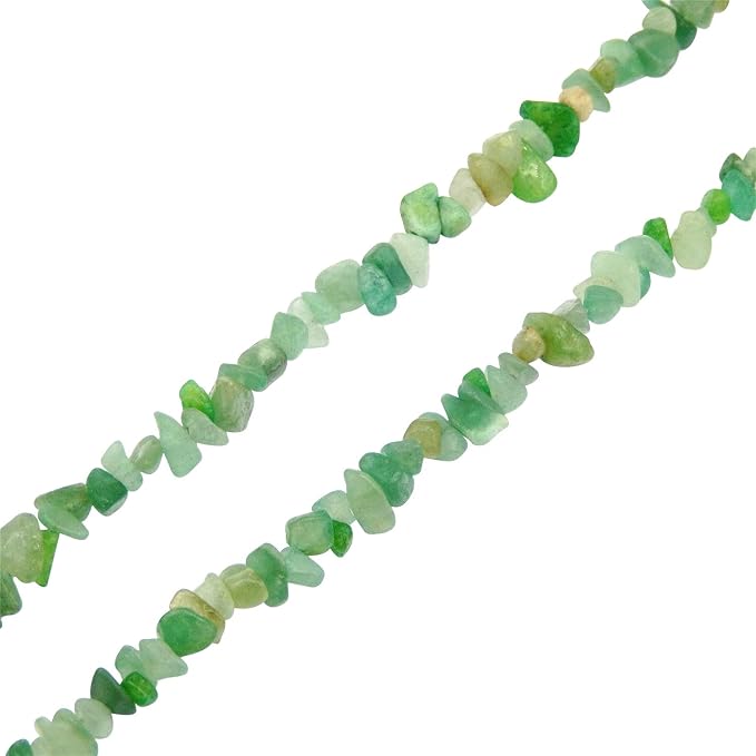 Julie Wang 450PCS Green Aventurine Irregular Chip Stone Beads 5-8mm Gemstones - Image 3