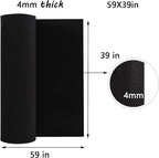 AMZQNART EVA Foam 4mm, Cosplay Foam 39x59 inch Black, High Density 90 kg/m³ - Image 2