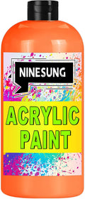 Orange Acrylic Paint, Professional 7 Fl Oz Paints by NINESUNG
