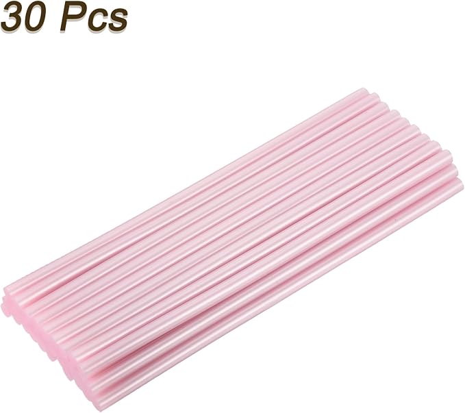 uxcell 30pcs Full Size Hot Glue Gun Sticks 8-inch x 0.27-inch High Sticky Small - Image 3