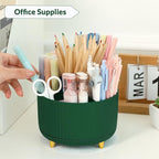 SKYDUE 360 Degree Rotating Desk Organizer, Dual-Purpose Pencil Pen Holder - Image 3