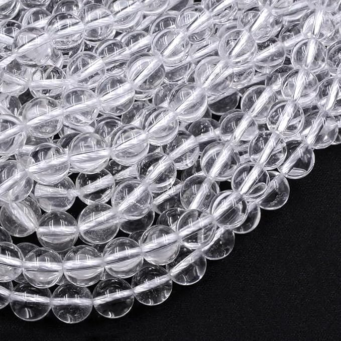 Zenkeeper 116 Pcs Clear Quartz Beads by Zenkeeper