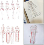 DYNWAVE 8 Pcs French Curve Template Ruler Set, Sewing Humanoid Patterns Design - Image 4