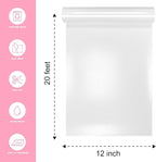 White Htv Vinyl Roll Heat Transfer Vinyl 12’ X 20 ft, - Image 2