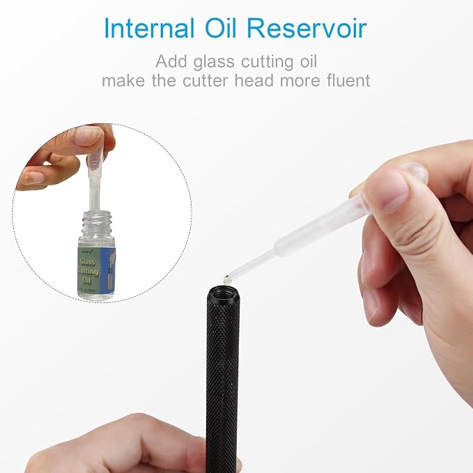 Glass Cutter 2mm-20mm & Glass Cutting Oil, Professional Upgrade Glass Cutters - Image 4