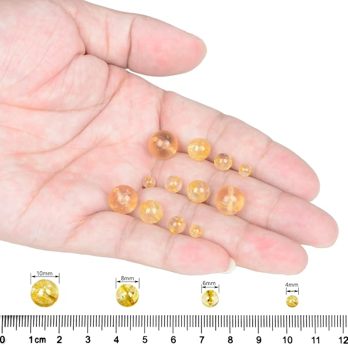 AD Beads Natural Gemstone Round Loose Beads 15" - Image 5