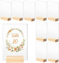 Bercoor 10 Pack 4x6 Inch Blank Clear Acrylic Sign by Bercoor