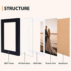 Fixwal 4x6 Picture Frames Set of 5, Vintage Multicolour Photo Frames - Image 4