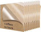 12 Pieces 5 x 7 Inch Clear Acrylic Sheets Blank Acrylic Signs, 1/8”Thick Thick by Lesnlok