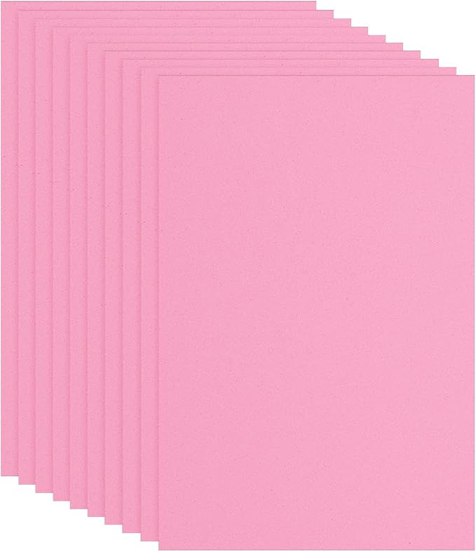 PATIKIL EVA Foam Sheet 10Pcs 12x8 Inch 2mm Thick Pink | Easy Cutting EVA Foam by PATIKIL