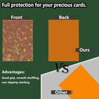 100 Count Orange Card Sleeves for Trading Cards, Perfect Fit Shiny MTG Card - Image 3