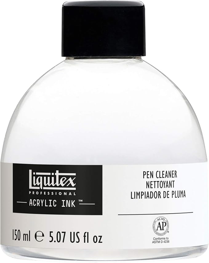 Liquitex Professional Acrylic Ink, 5.1-oz Jar, Pen Cleaner by Liquitex