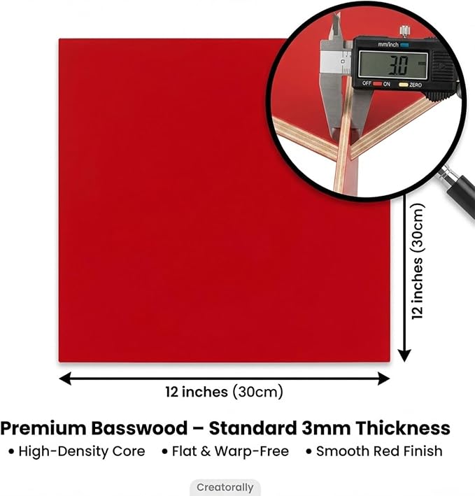 4 Pack Pre-Painted Colored Plywood Sheets, DIY Crafts, Models Making - Image 2