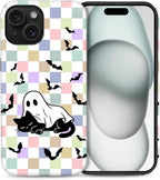 Case for iPhone 13/14, Scratch Resistant Hybrid Double Layer Hard Shell，Ghost by Toulas