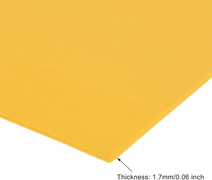 uxcell Yellow EVA Foam Sheets 11 x 8 inch 1.7mm Thickness - Image 3