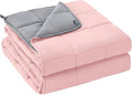 yescool 20lbs Pink Grey Weighted Blanket by yescool