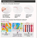 Book Store Cross Stitch Kits for Adults Beginner, Flower Counted Cross Stitch - Image 2
