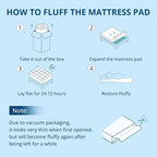 YUGYVOB Twin XL Mattress Topper Extra Thick, and Breathable Mattress Pad 8-21" - Image 8