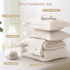 JOLLYVOGUE Oversized Queen Comforter Set, Ultra-Soft Bed in a Bag Oversized - Image 5