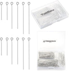 400 PCS 30mm 50mm 70mm Mixed Length Eye Pins by Yumttero