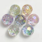 16mm Acrylic Beads UV Transparent Colorful Bead 95pcs Clear Football Beads - Image 4