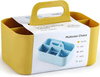 Multiuse Caddy Organizer with Handle, Portable Divided Plastic Tote Bin - Image 9