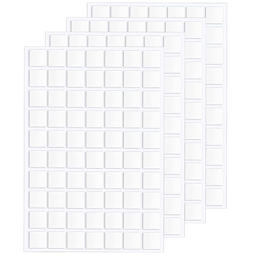 JANYUN 280 Pcs Double Sided Sticky Dots Removable Square Putty Clear Double by JANYUN