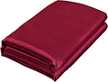 Homiest Burgundy Satin Flat Sheet by Homiest