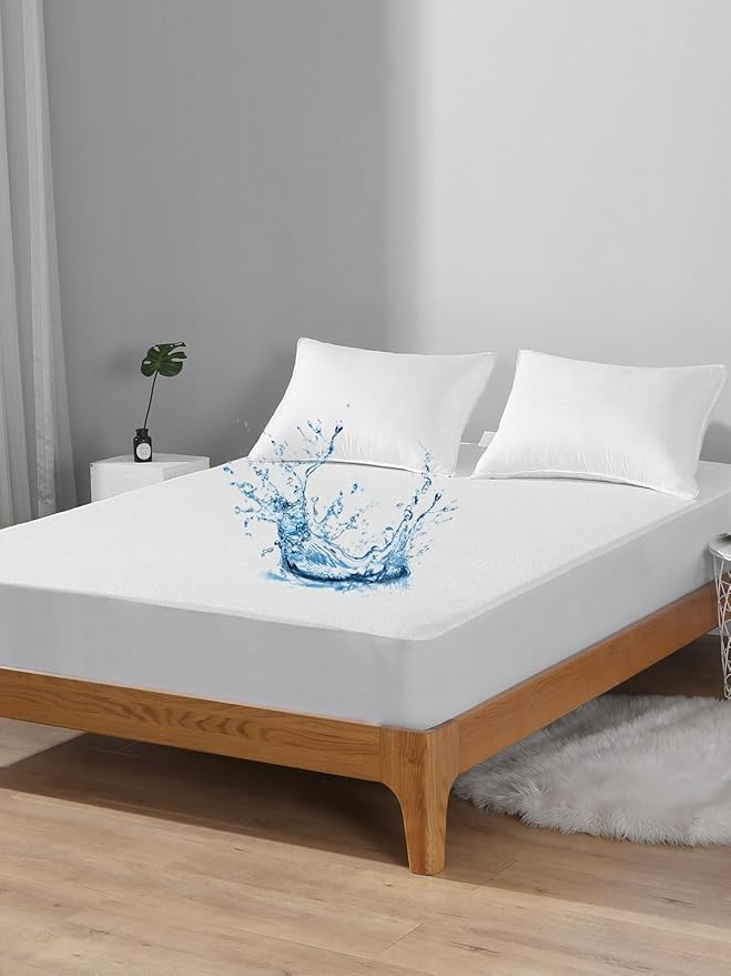 Bedecor Queen Waterproof Mattress Protector, Pee and Liquid Proof Cover - Image 2