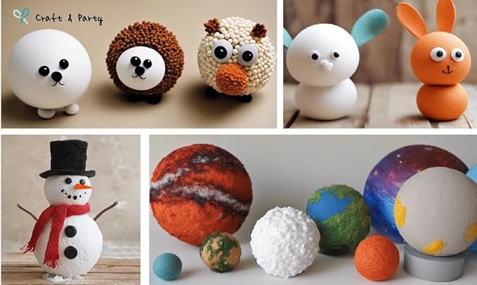 Evershine 12 Pack 4 Inch Craft Foam Ball - Image 7