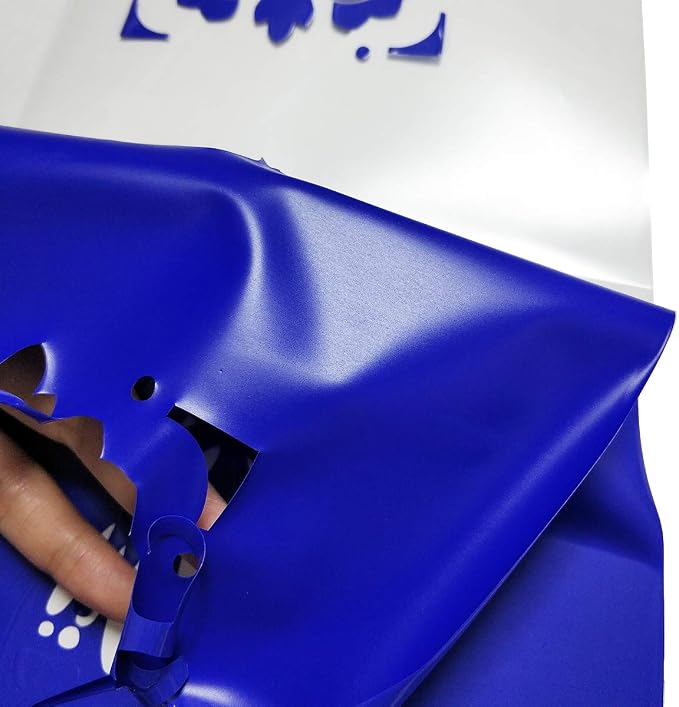 guangyintong Heat Transfer Vinyl Blue HTV Rolls, Glossy Surface Blue HTV Vinyl - Image 3