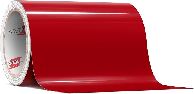 ORACAL 651 Gloss Red Permanent Vinyl Tape Roll – Premium Adhesive Film by Orafol