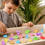 DIYDEC 184PCS Luminous Mini Resin Animals, Miniatures Figures Glow in The Dark - Image 6