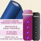 PerkHomy Blue Kraft Paper Roll 48" x 1 - Image 3