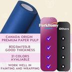 PerkHomy Blue Kraft Paper Roll 48" x 3 - Image 2