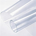 SHISU Clear Vinyl Fabric 0.2mm Thin Roll, Waterproof PVC Sheet | Transparent by SHISU